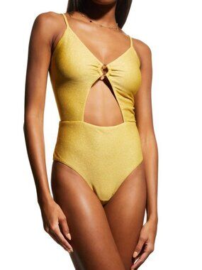 *NEW PQ Maisie Ring One Piece Swimsuit Gold Coast Size Large